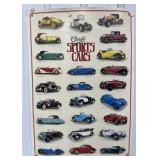 Classic Sports Cars Poster Measures approximately