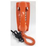 1988 ITT Orange Wall Phone Model 2554