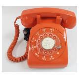 1983 ITT Orange Desk Phone Model 500