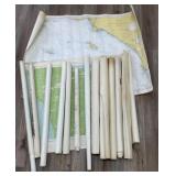 (14) Large Vintage MapSold times the money