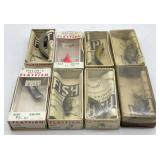 Lot Of Vintage Helins Flatfish Fishing Lures In