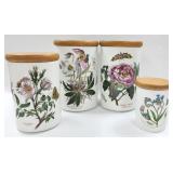 4 Pc. Portmeirion The Botanic Garden Canister Set