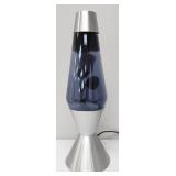 Brushed Stainless Blue Gray Lava Lamp