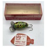 Vintage Millsite Paddle Plug Frog Pattern Fishing