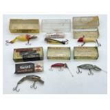 Lot Of Vintage Fishing Lures In Boxes / Includes