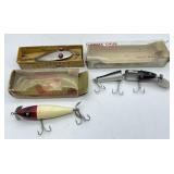 Lot Of 3 Vintage Fishing Lures In Boxes, Creek