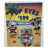 Vintage Pepsi / Mt Dew Pop Eyes Cardstock Store