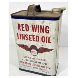 Vintage Red Wing Linseed Oil One Gallon Can
