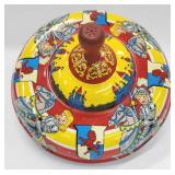 Vintage Ohio Art Tin Litho Castles & Knights Top