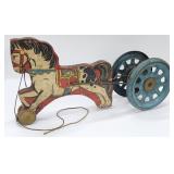 Vintage Hill Brass Co. Horse Noise Maker Pull Toy