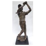 1994 DBS Lee Elder Bronze Finish Golf Sculpture