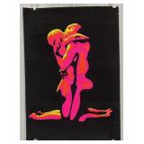 Vintage Psychedelic Black Light Art Poster