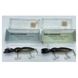 Lot Of 2 Vintage Hellbender Fishing Lures In