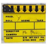 Vintage "Mr. Pink" Film Scene Clapper Board