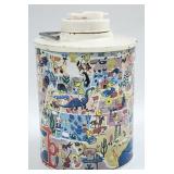 Vintage Esso USA Map Gas Can Skotch Kooler