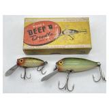Lot Of 2 Vintage Woods Deep R Doodle Fishing