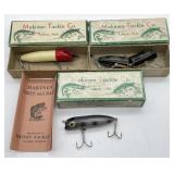 (3) Vintage Makinen Tackle Co. Fishing Lure In