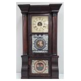 Antique S.C. Spring Large Column Shelf Clock