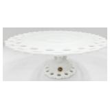 Westmoreland Doric Milk Glass Cake Stand