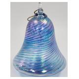 Fabrile Tim Tiernan Art Glass Bell Ornament