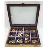 Victorian Store Display Box w/ Cufflinks & Studs