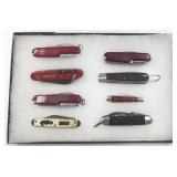 Mixed Lot Of Eight Pocket Knives
