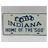 Vintage Indianapolis 500 Embossed Metal License