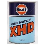 Gulf Canada Full XHD Motor Oil Cardboard Can
