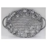 Lenox 22" Oval Aluminum "Grape Weave" Platter