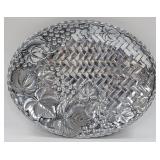 Lenox 15-1/2" Oval Aluminum "Grape Weave" Platter