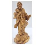 Vintage Hand-Carved Wood St. Peter Figurine