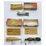Lot Of 3 Vintage Bomber Fishing Lures In Boxes w/