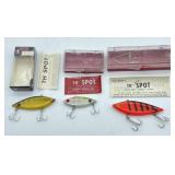 Lot Of 3 Vintage Cotton Cordell TH Spot Fishing