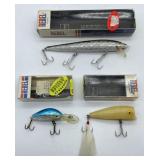 Lot Of 3 Vintage Rebel Fishing Lures In Boxes