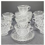 Ten Fostoria American Cup & Saucer Sets