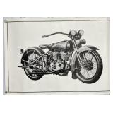 Harley-Davidson JD Motorcycle PosterMeasures