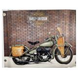 Harley-Davidson WLA Motorcycle PosterMeasures