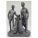 "Down In One" Cold-Cast Bronze Golf Sculpture