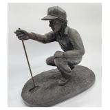 "The Putter" Cold-Cast Bronze Golf Sculpture