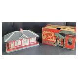 (P) Vintage Marx Girard Train Station With Diesel