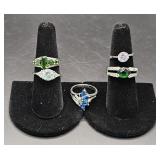 (AD) Lot Of Costume Jewelry Rings