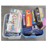 (O) 2 Totes Filled With Board Games