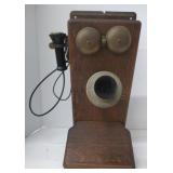 (Q) Western Electric Antique Oak Wall Phones