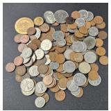 (A) Canadian Coins Includes  1 Cent, 5 Cent, 10