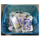 (D) Box Lot Full Of Cloths & Disney Movies