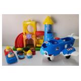(O) Fisher-Price Little People & Airplane
