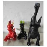 (O) Imaginext Plastic Green Black and Red Purple