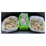 (O) Large Mixed Lot of Geodes, Quartz and Fossil