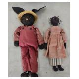 (N) Vintage Cloth African American Girl with