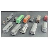 (D) 12 Piece Vintage Toy Trains